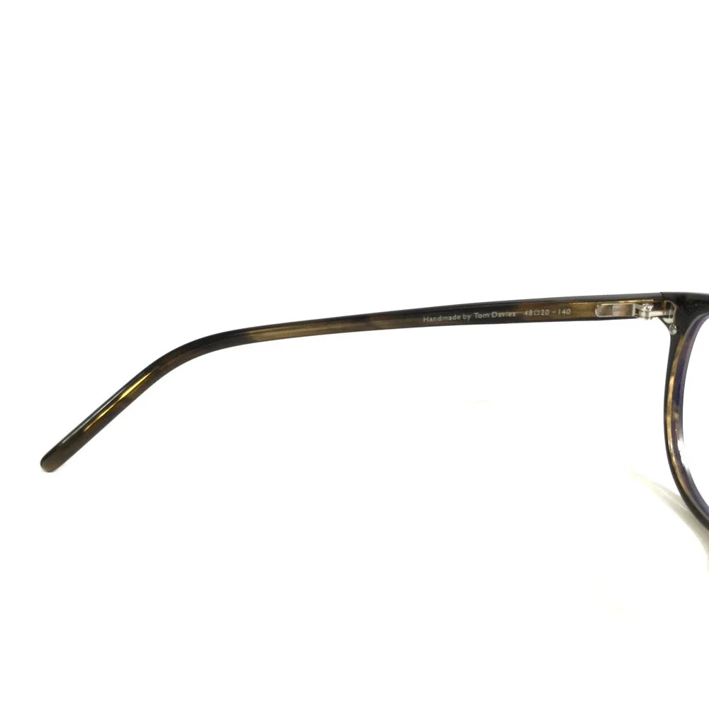Tom Davies Eyeglasses Frames TD745 Col. 2220 Brown Tortoise Matte Gray 48-20-140